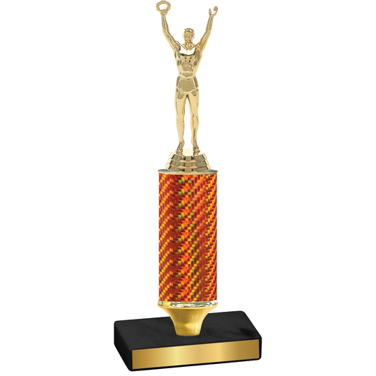 Value Orange Carbon Fiber Victory Trophy