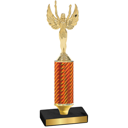 Value Orange Carbon Fiber Victory Trophy