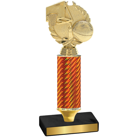 Value Orange Carbon Fiber Basketball Trophy