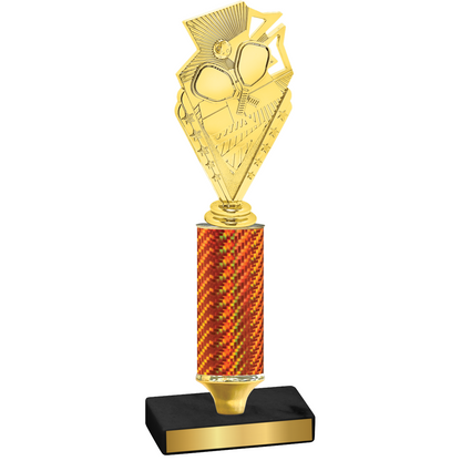 Value Orange Carbon Fiber Pickleball Trophy