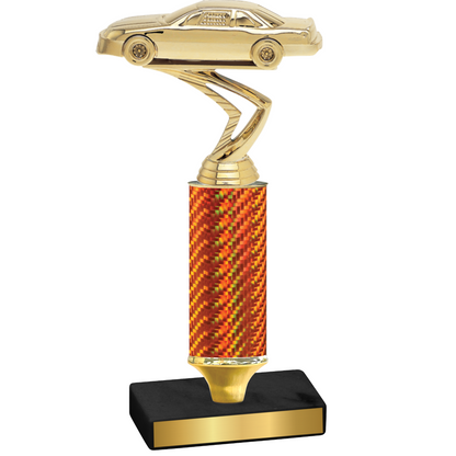 Value Orange Carbon Fiber Cars Trophy