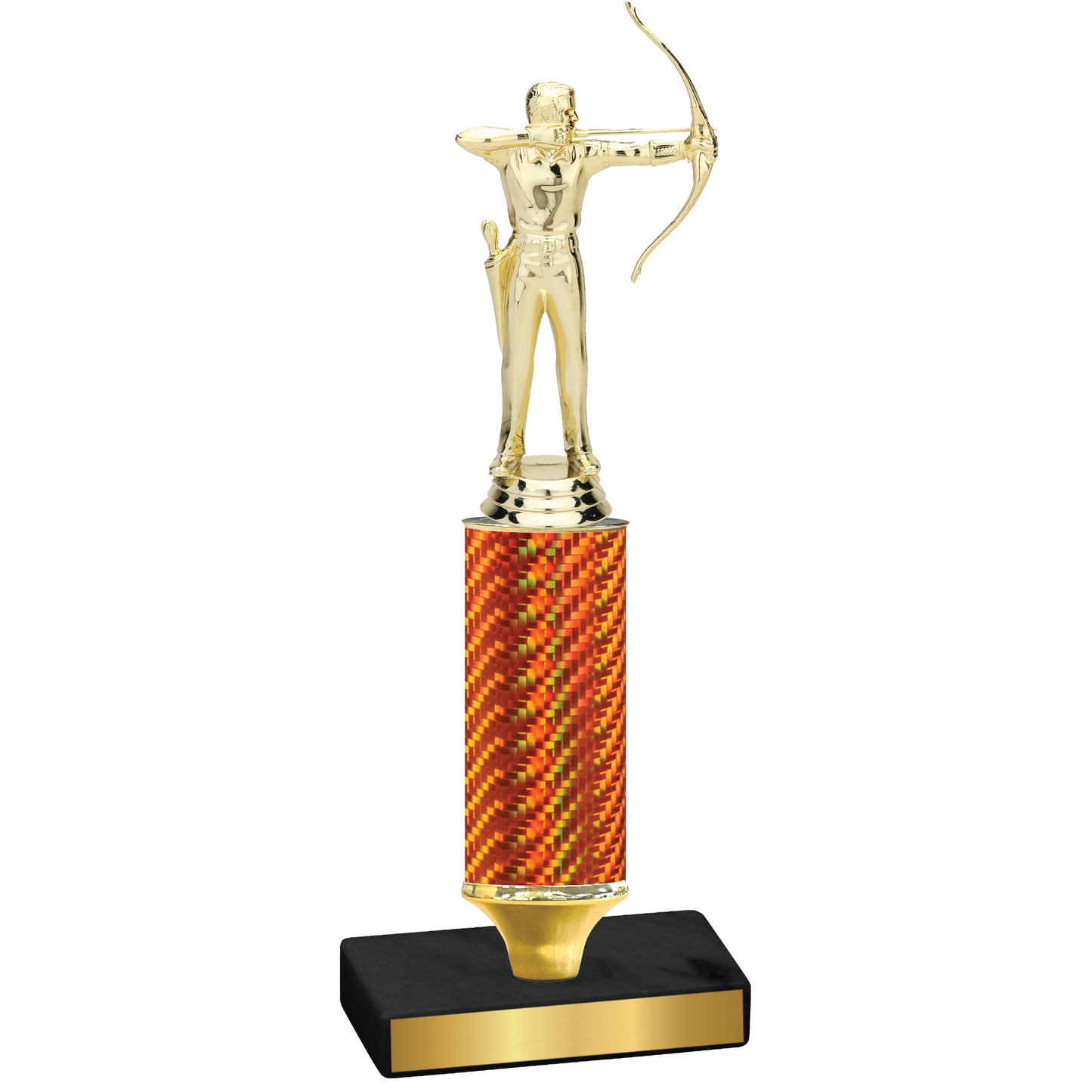 Value Orange Carbon Fiber Archery Trophy