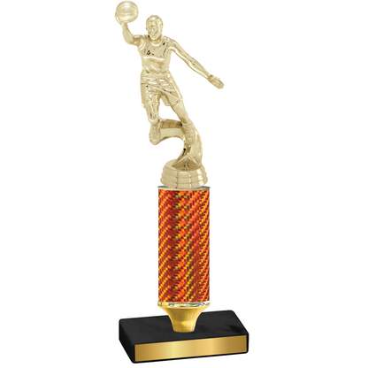 Value Orange Carbon Fiber Basketball Trophy