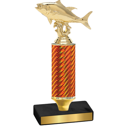 Value Orange Carbon Fiber Fishing Trophy