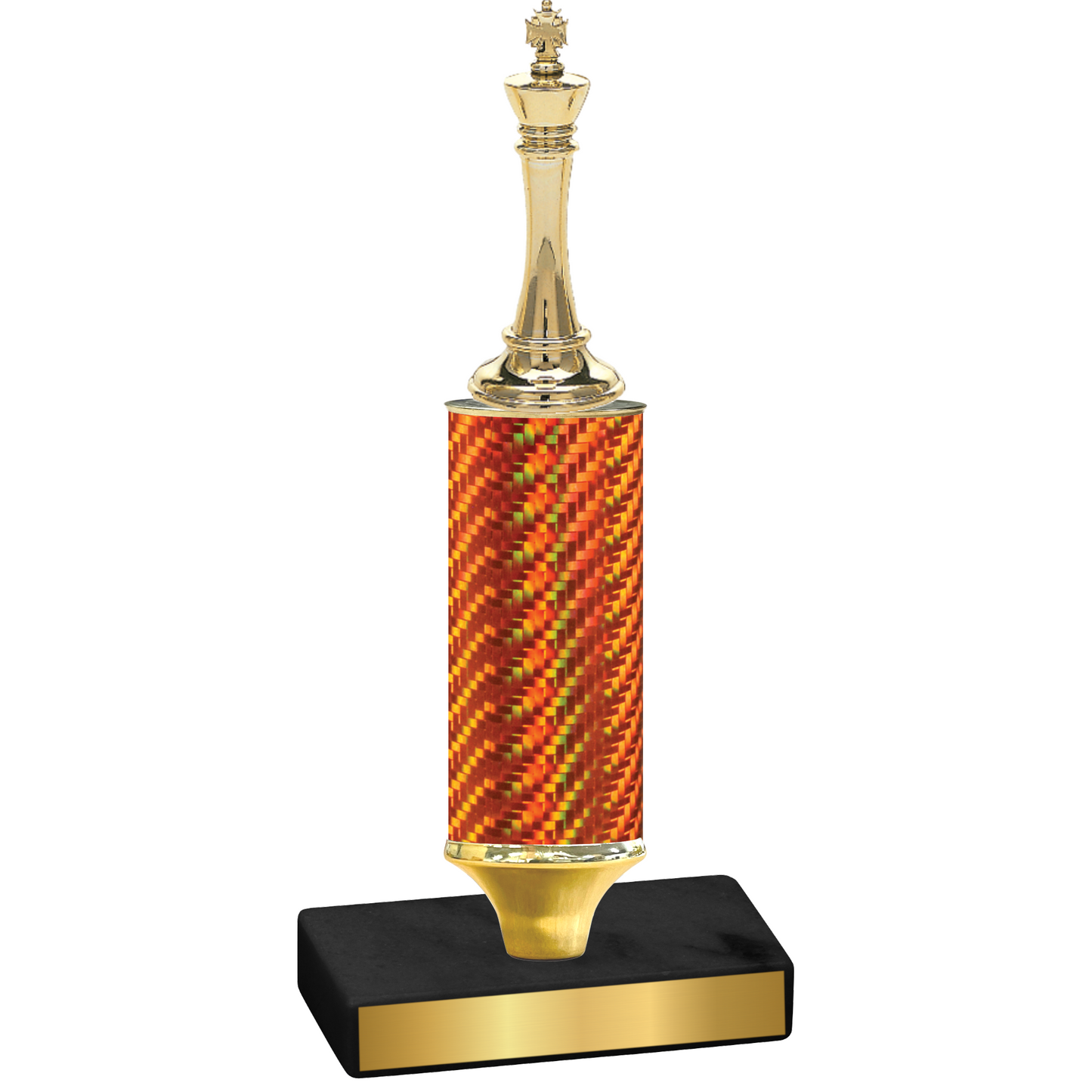 Value Orange Carbon Fiber Chess Trophy