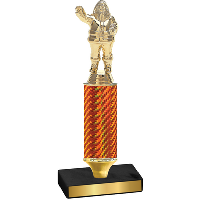 Value Orange Carbon Fiber Holiday Trophy