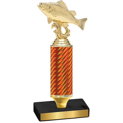 Value Orange Carbon Fiber Fishing Trophy