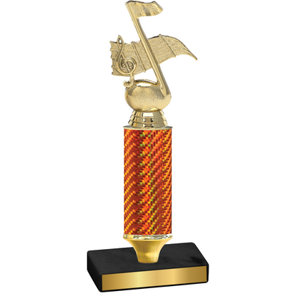 Value Orange Carbon Fiber Music Trophy