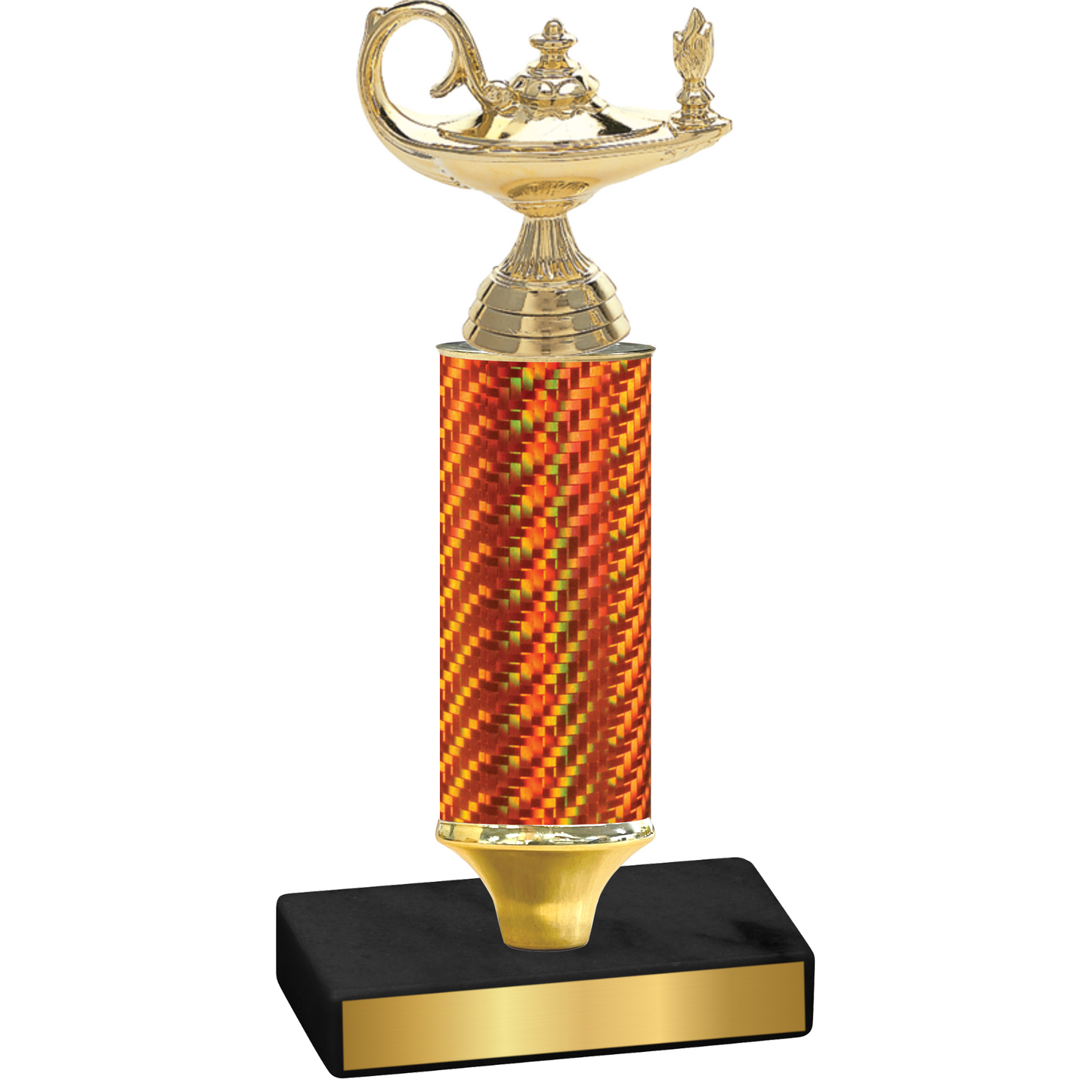 Value Orange Carbon Fiber Academics Trophy