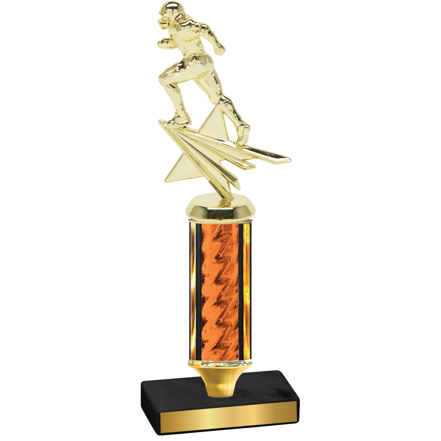 Value Orange Glacier Football Trophy