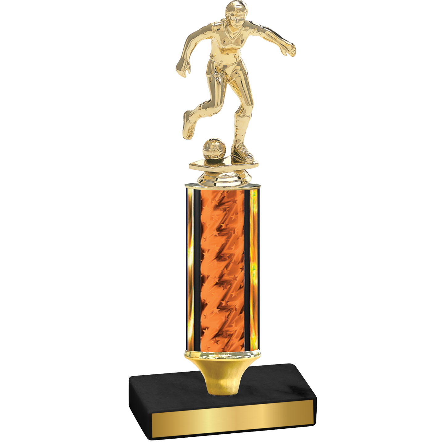 Value Orange Glacier Soccer Trophy