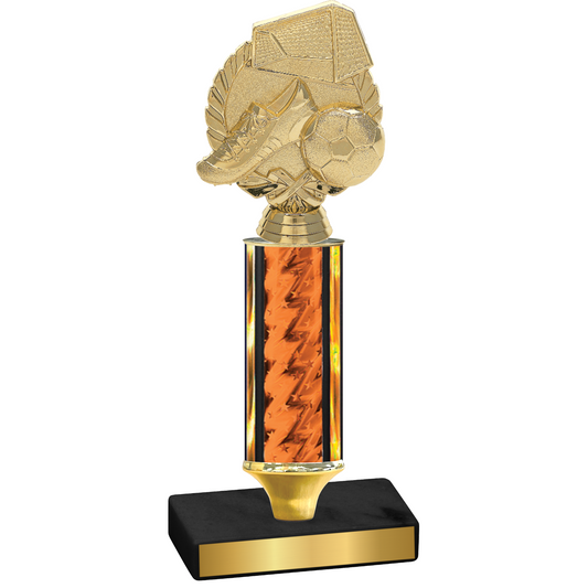 Value Orange Glacier Soccer Trophy