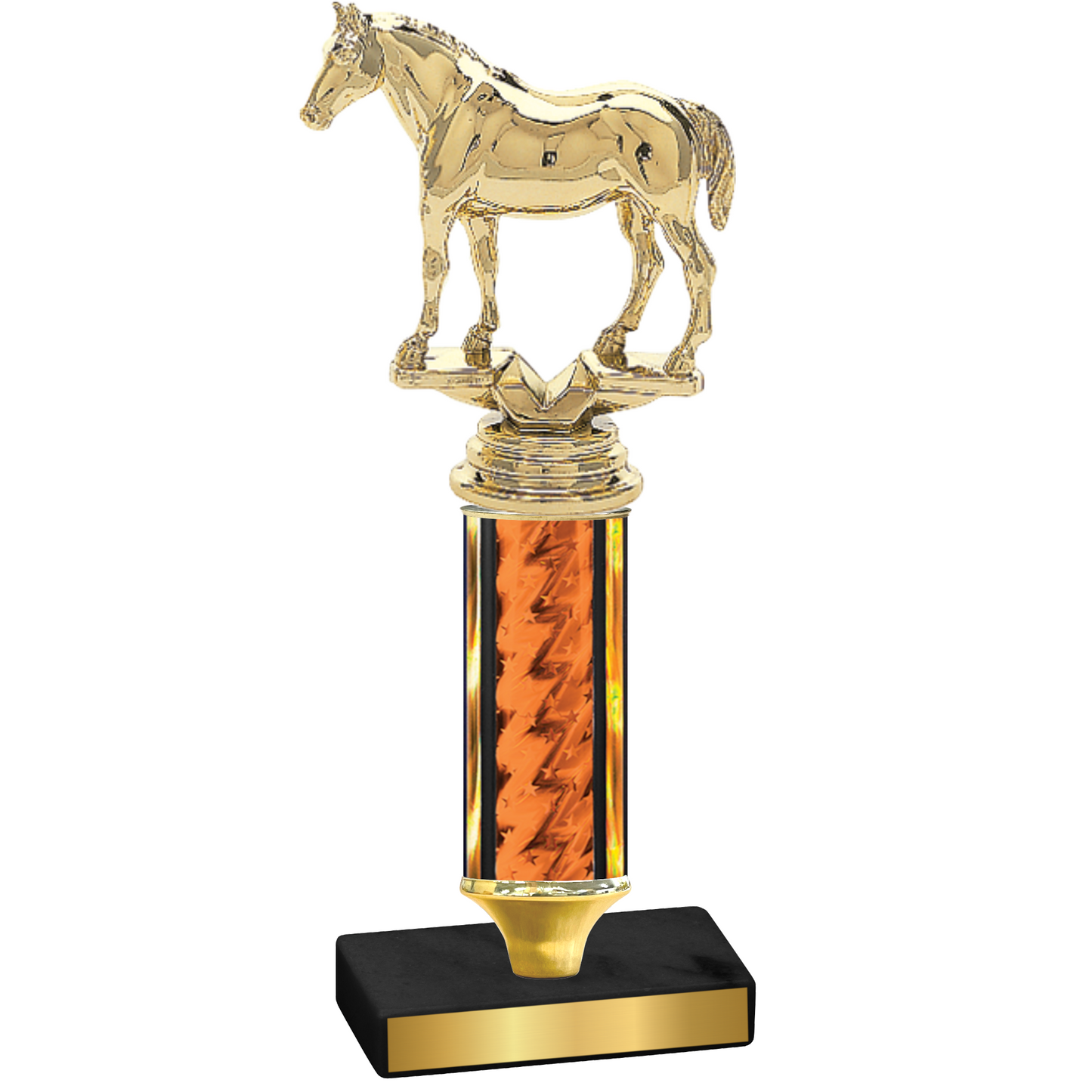 Value Orange Glacier Horses Trophy