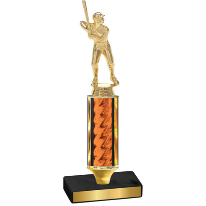 Value Orange Glacier Baseball Trophy