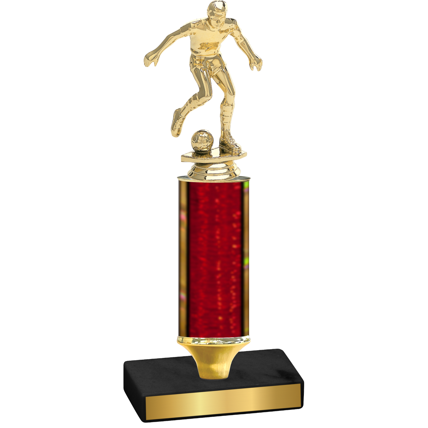 Value Red Glacier Soccer Trophy