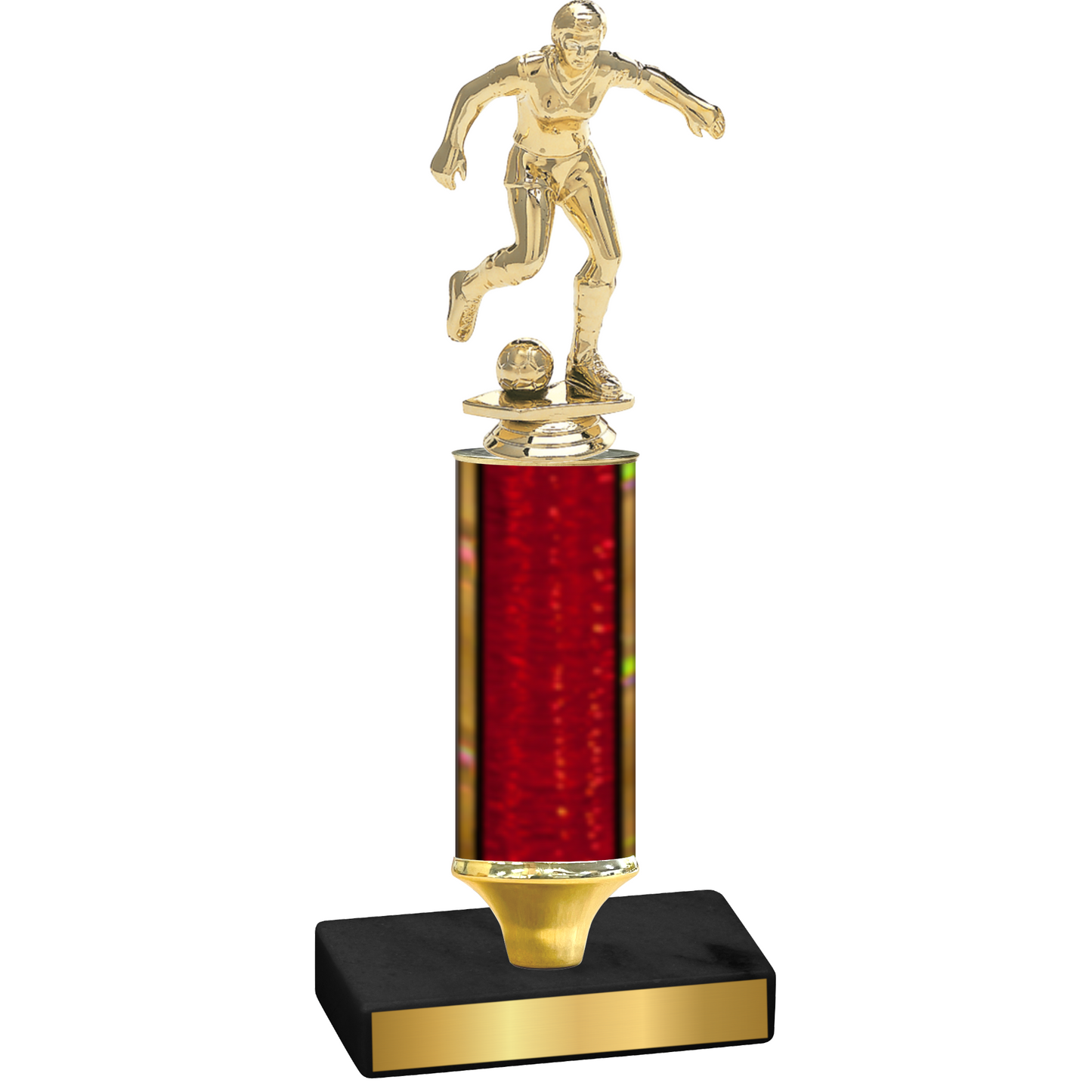 Value Red Glacier Soccer Trophy