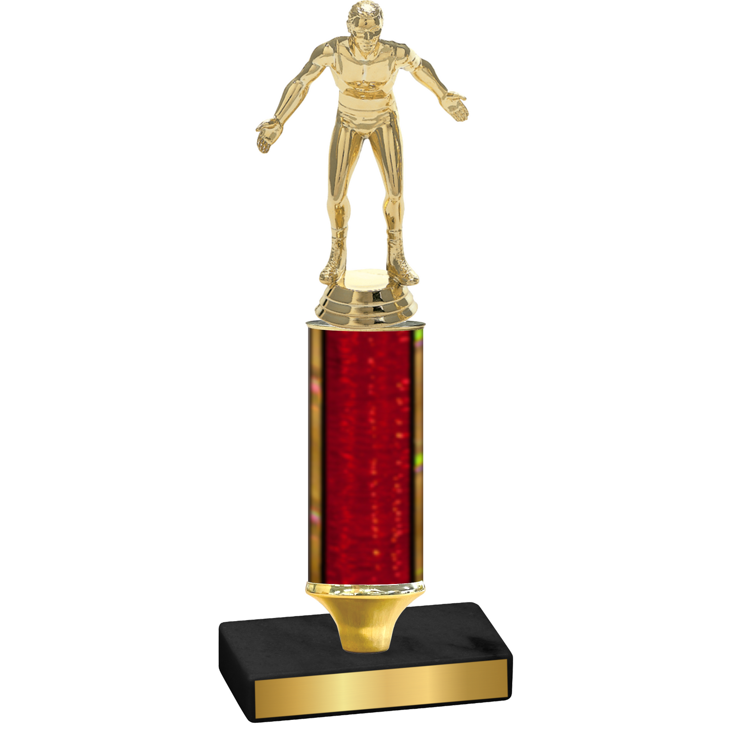 Value Red Glacier Wrestling Trophy