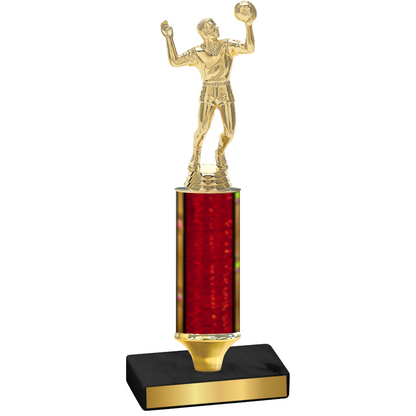 Value Red Glacier Volleyball Trophy