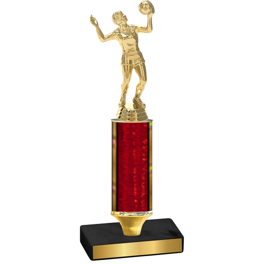 Value Red Glacier Volleyball Trophy