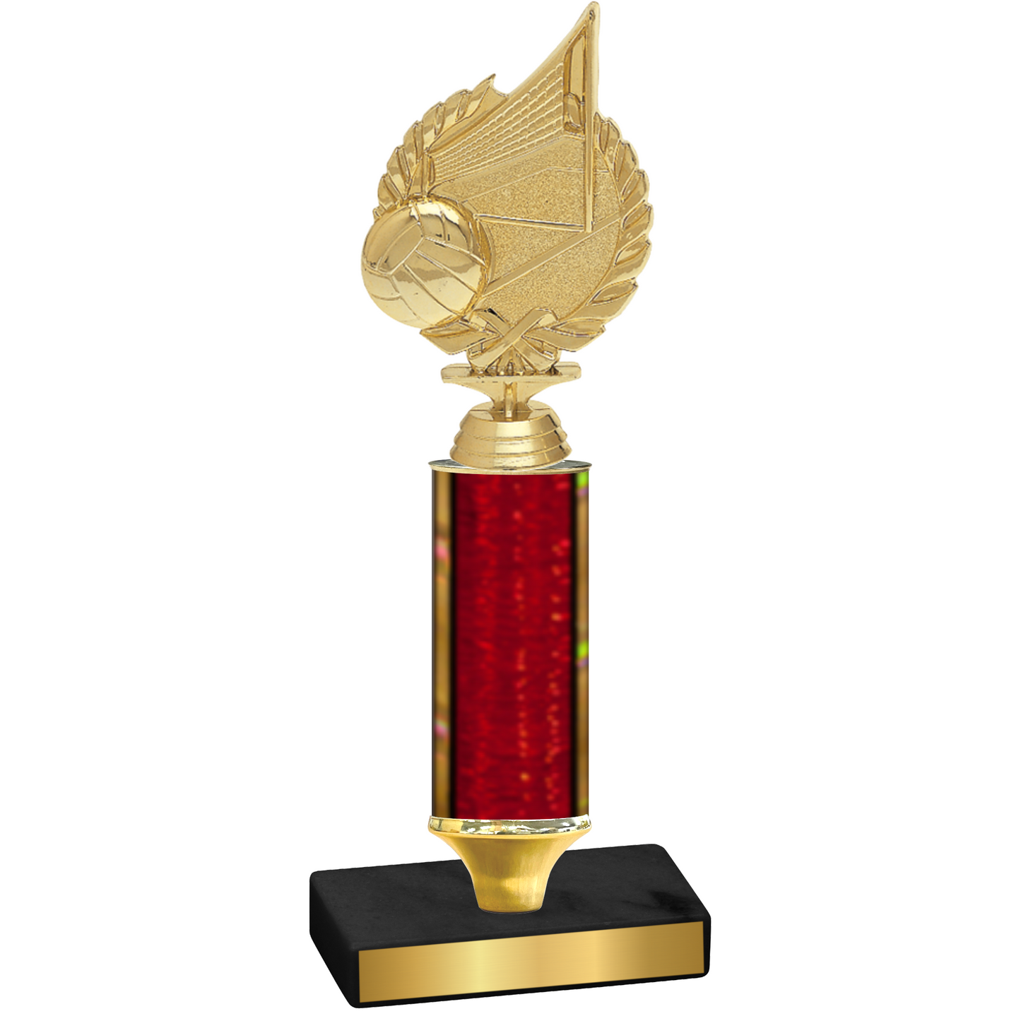 Value Red Glacier Volleyball Trophy