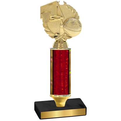 Value Red Glacier Basketball Trophy