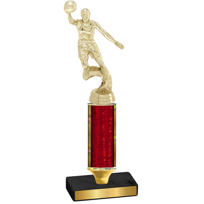 Value Red Glacier Basketball Trophy