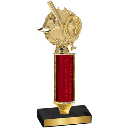 Value Red Glacier Baseball Trophy