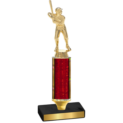 Value Red Glacier Baseball Trophy