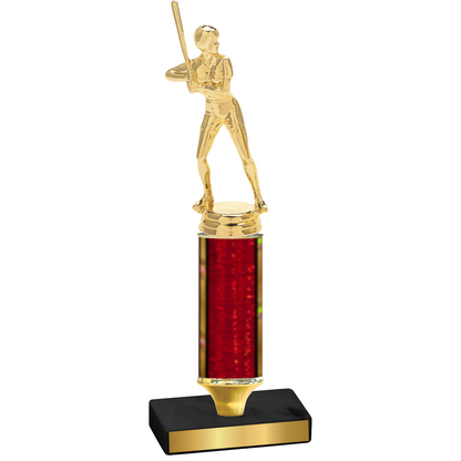 Value Red Glacier Softball Trophy