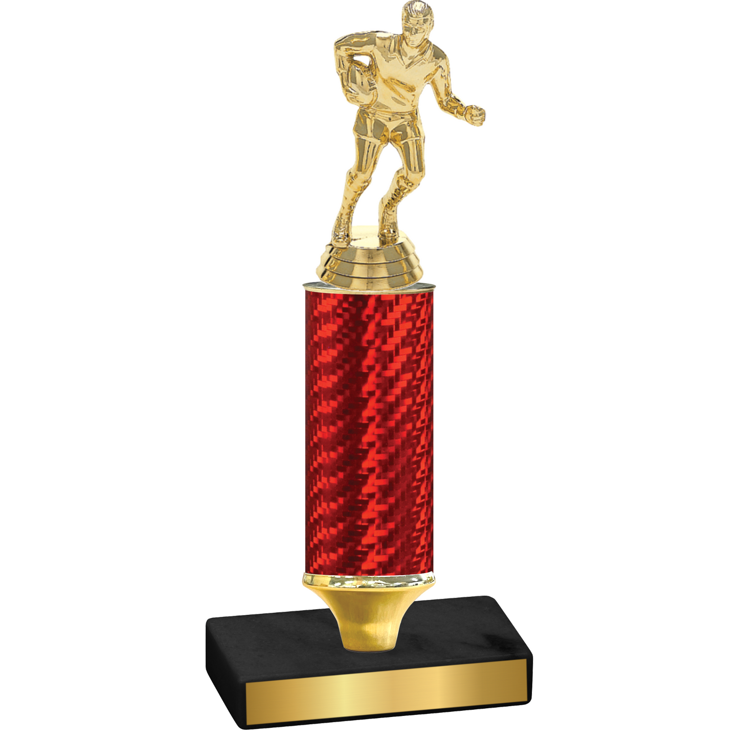 Value Red Carbon Fiber Rugby Trophy