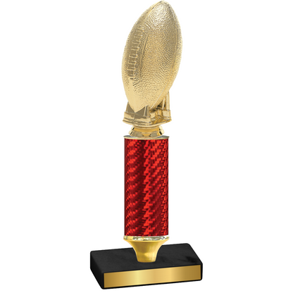 Value Red Carbon Fiber Football Trophy