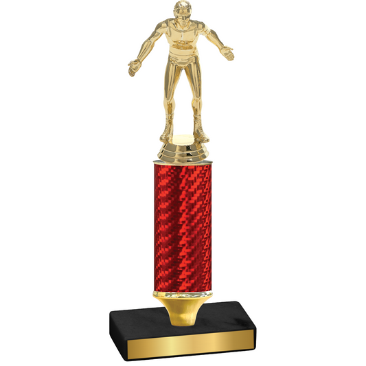 Value Red Carbon Fiber Wrestling Trophy