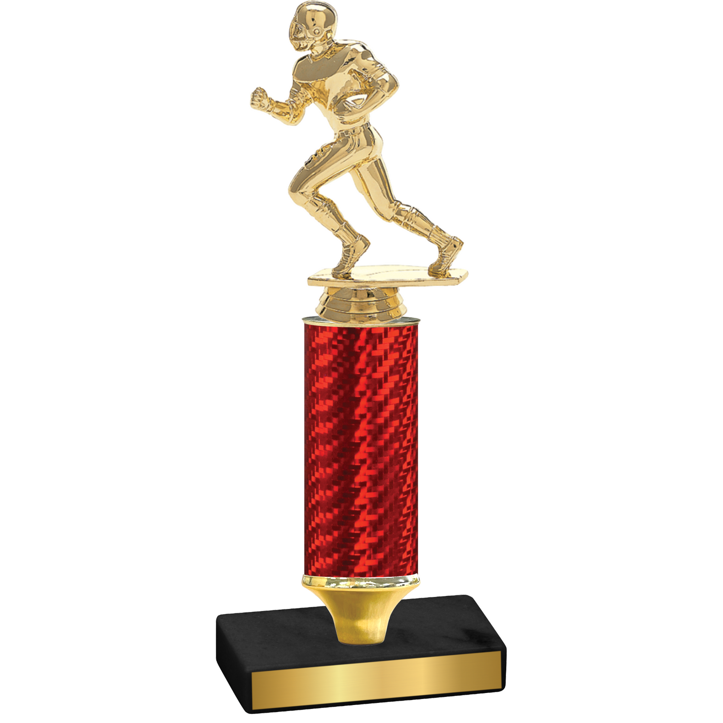 Value Red Carbon Fiber Football Trophy