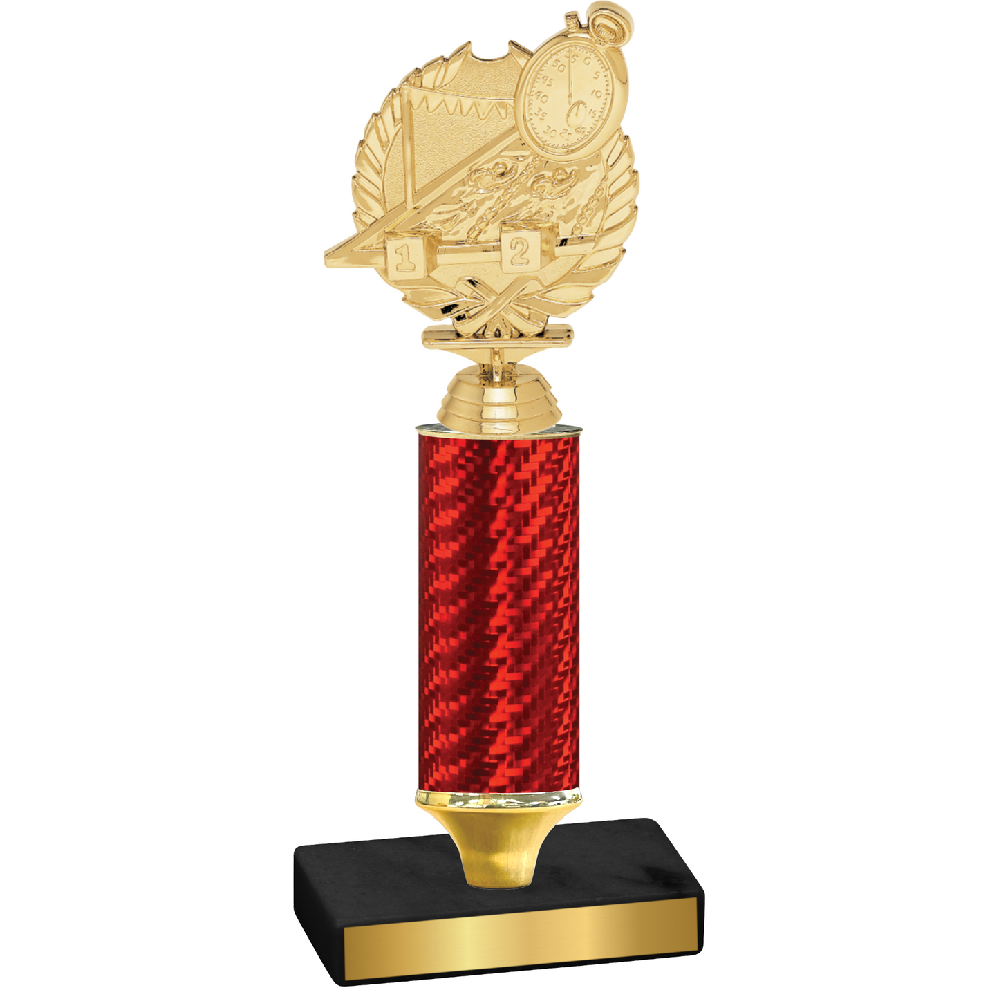 Value Red Carbon Fiber Swimming Trophy