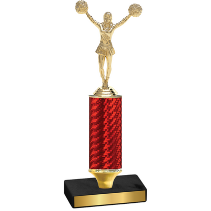 Value Red Carbon Fiber Cheerleading Trophy