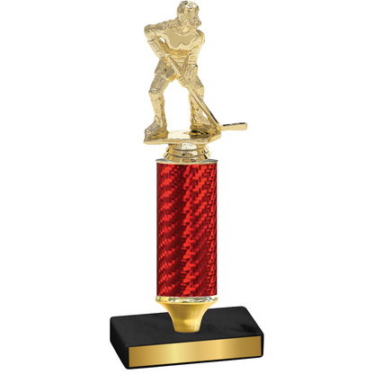 Value Red Carbon Fiber Hockey Trophy