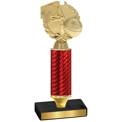 Value Red Carbon Fiber Basketball Trophy