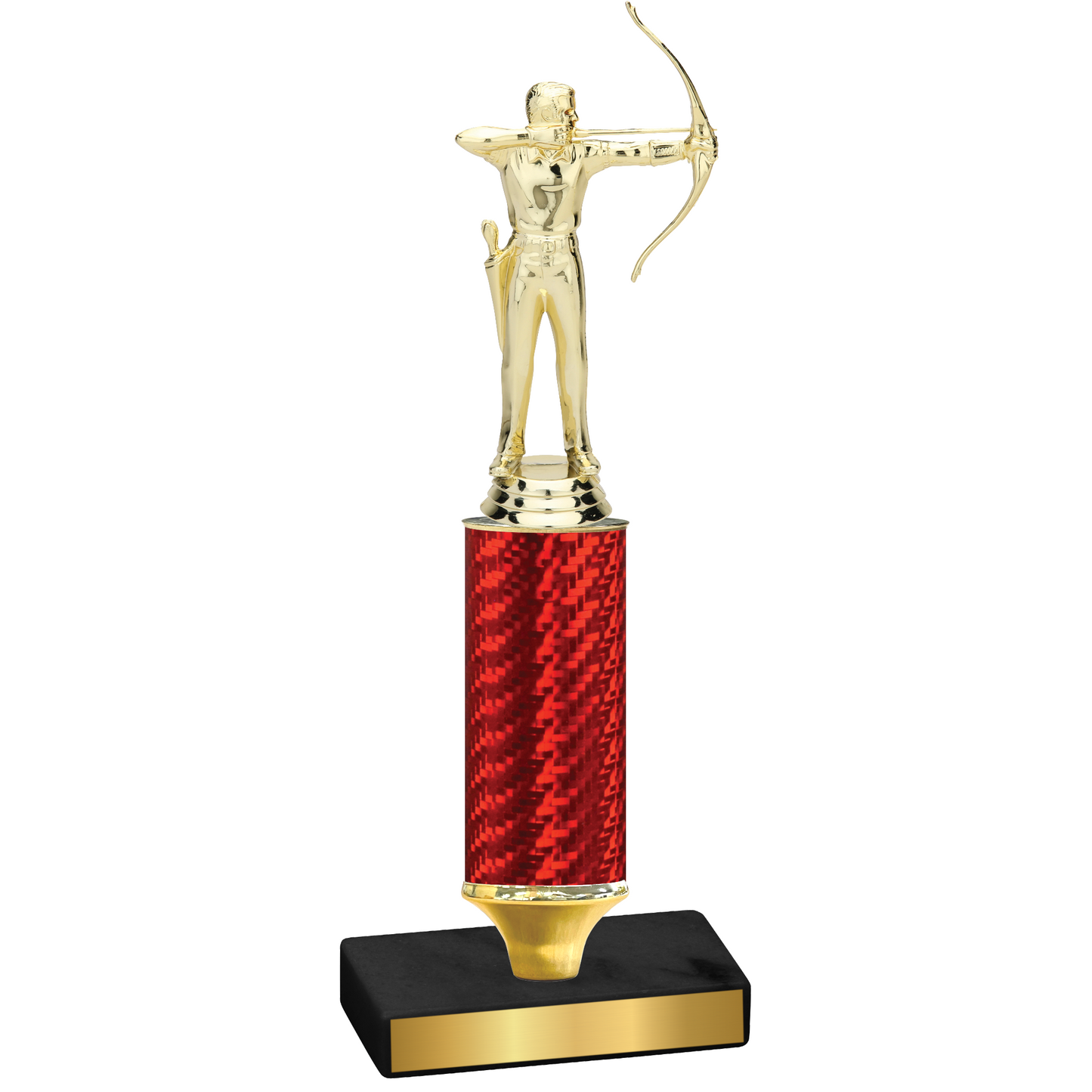 Value Red Carbon Fiber Archery Trophy