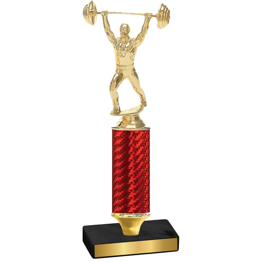 Value Red Carbon Fiber Weights Trophy