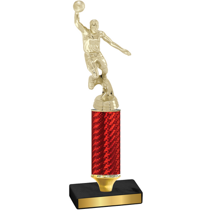 Value Red Carbon Fiber Basketball Trophy