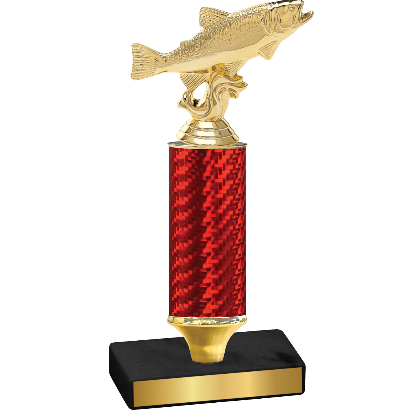 Value Red Carbon Fiber Fishing Trophy