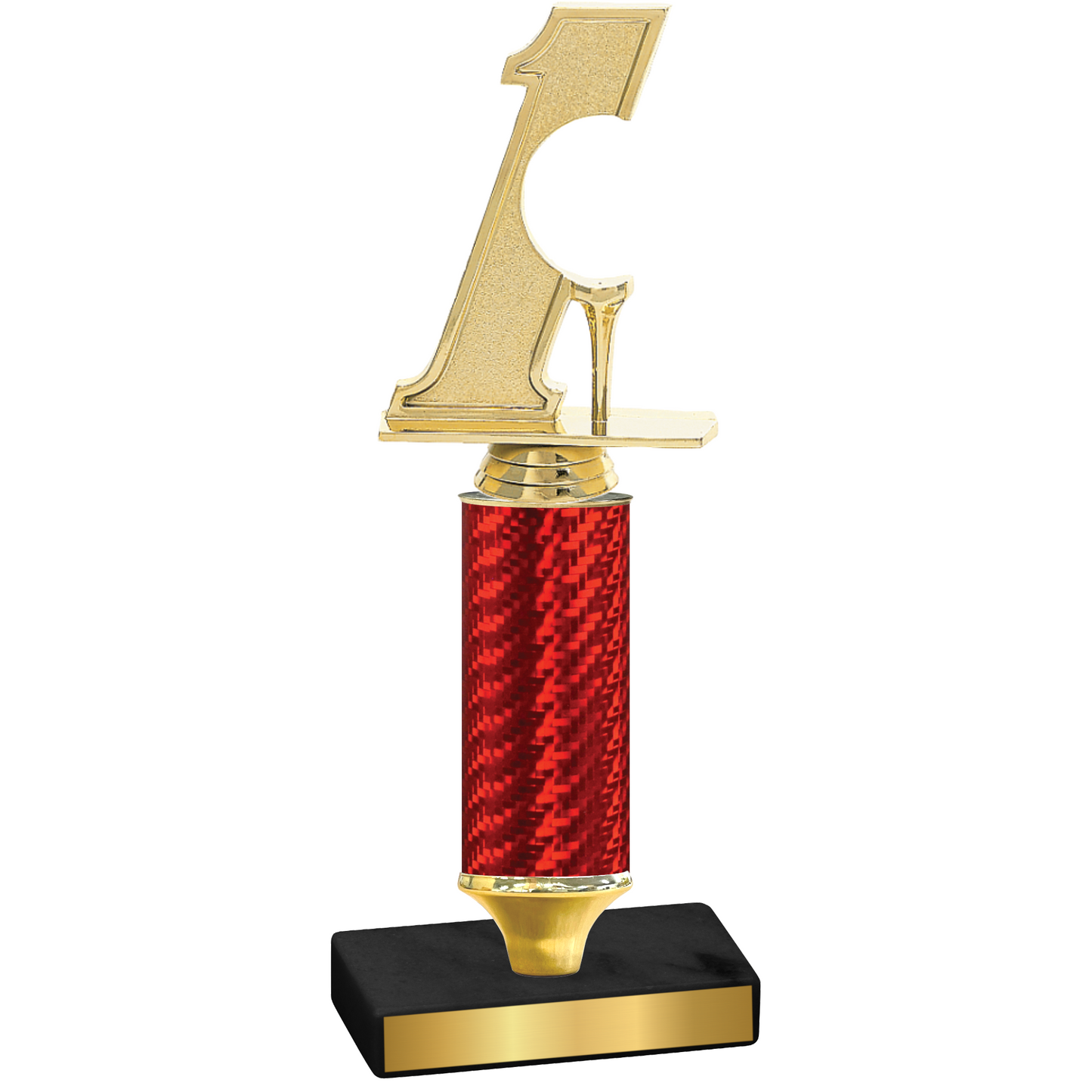 Value Red Carbon Fiber Golf Trophy