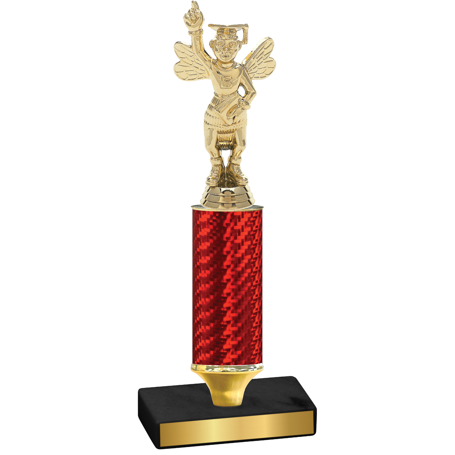 Value Red Carbon Fiber Academics Trophy