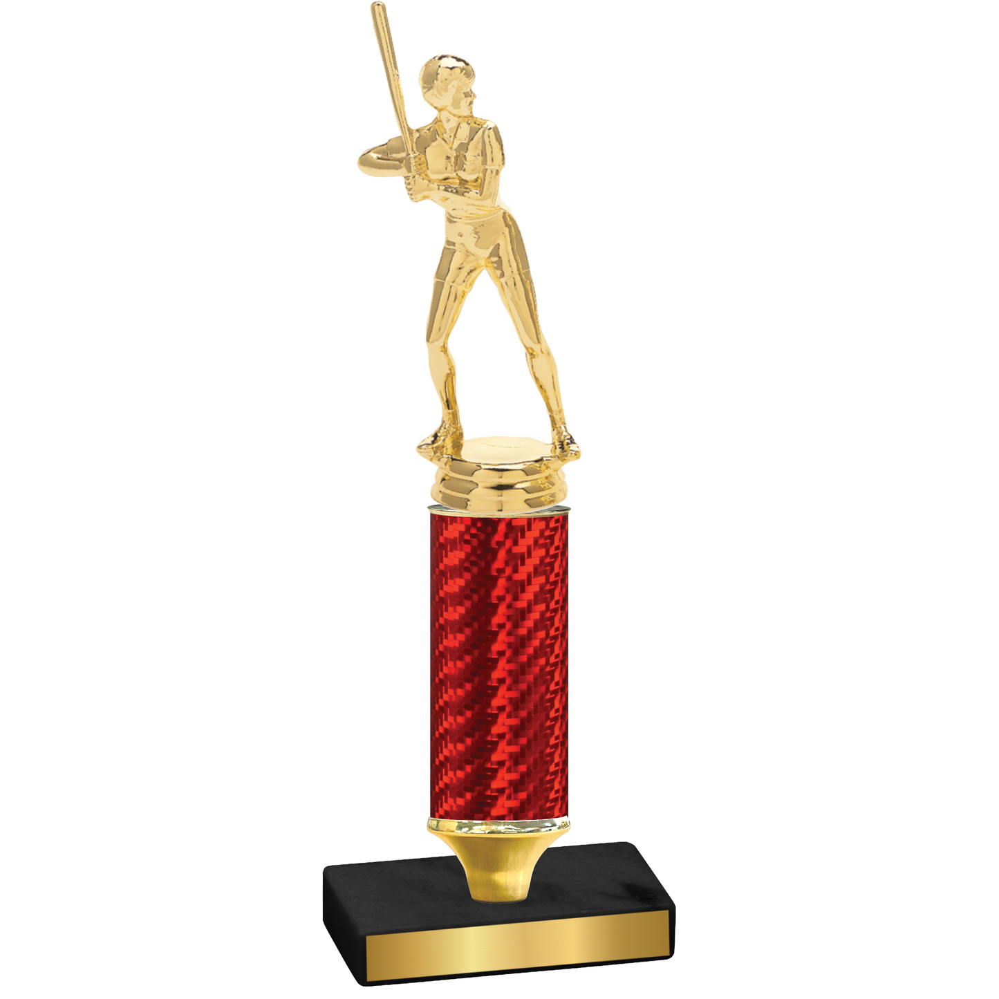 Value Red Carbon Fiber Softball Trophy