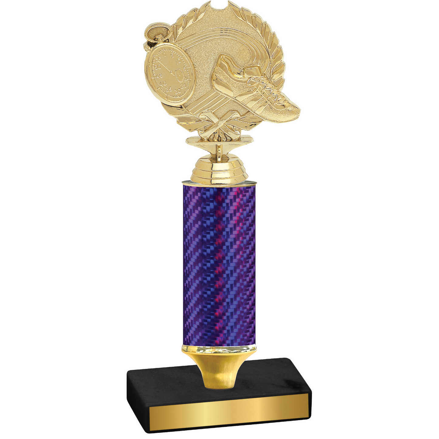 Value Purple Carbon Fiber Running Trophy