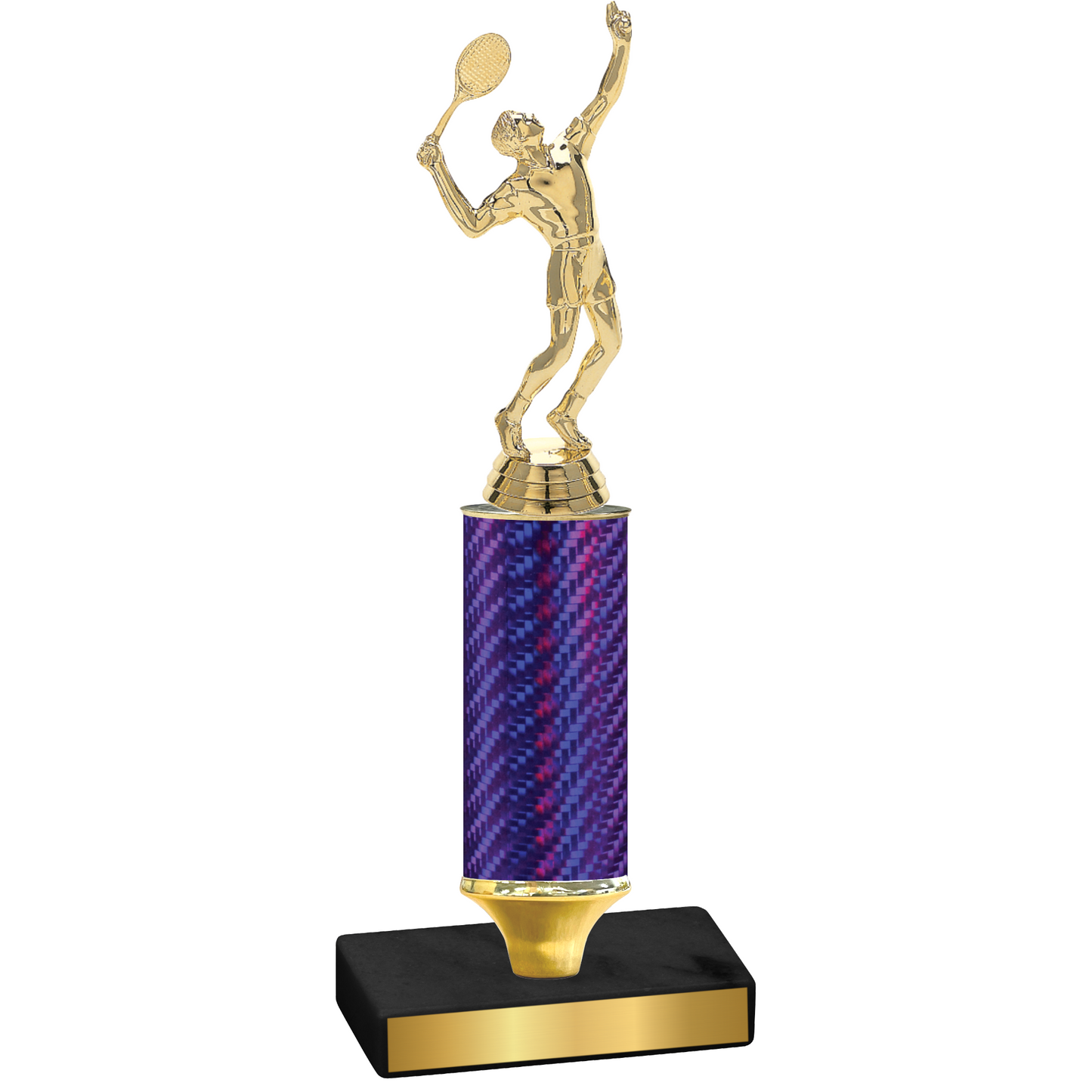 Value Purple Carbon Fiber Tennis Trophy