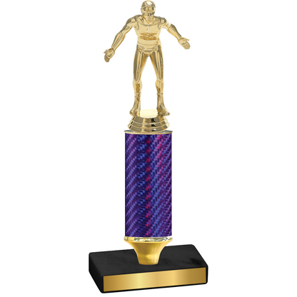 Value Purple Carbon Fiber Wrestling Trophy