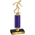Value Purple Carbon Fiber Bowling Trophy