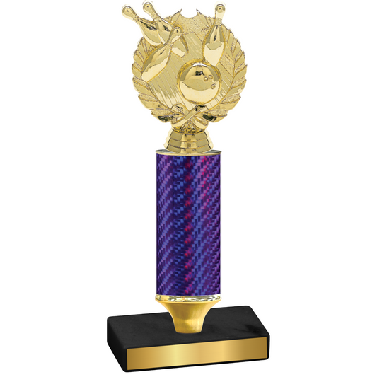 Value Purple Carbon Fiber Bowling Trophy