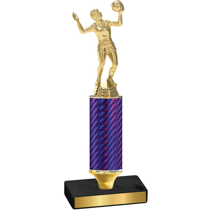 Value Purple Carbon Fiber Volleyball Trophy